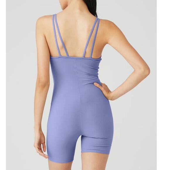 Alo Yoga Alosoft Suns Out Onesie Infinity Blue Size XS Limited Edition Romper - Picture 3 of 14